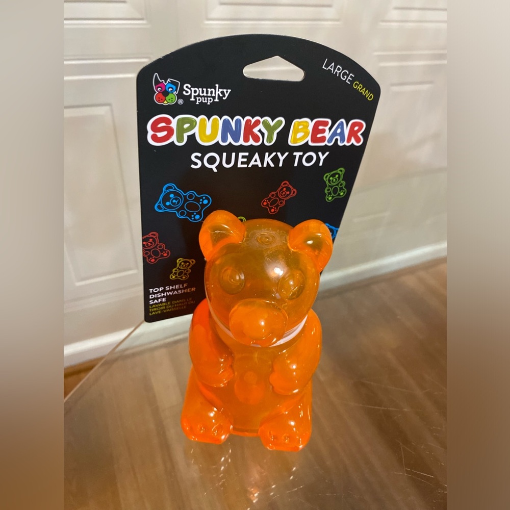COPY - Spunky Pup ~ Large Bear 🐻 ~ With Squeaker ~ Dog Toy 6”